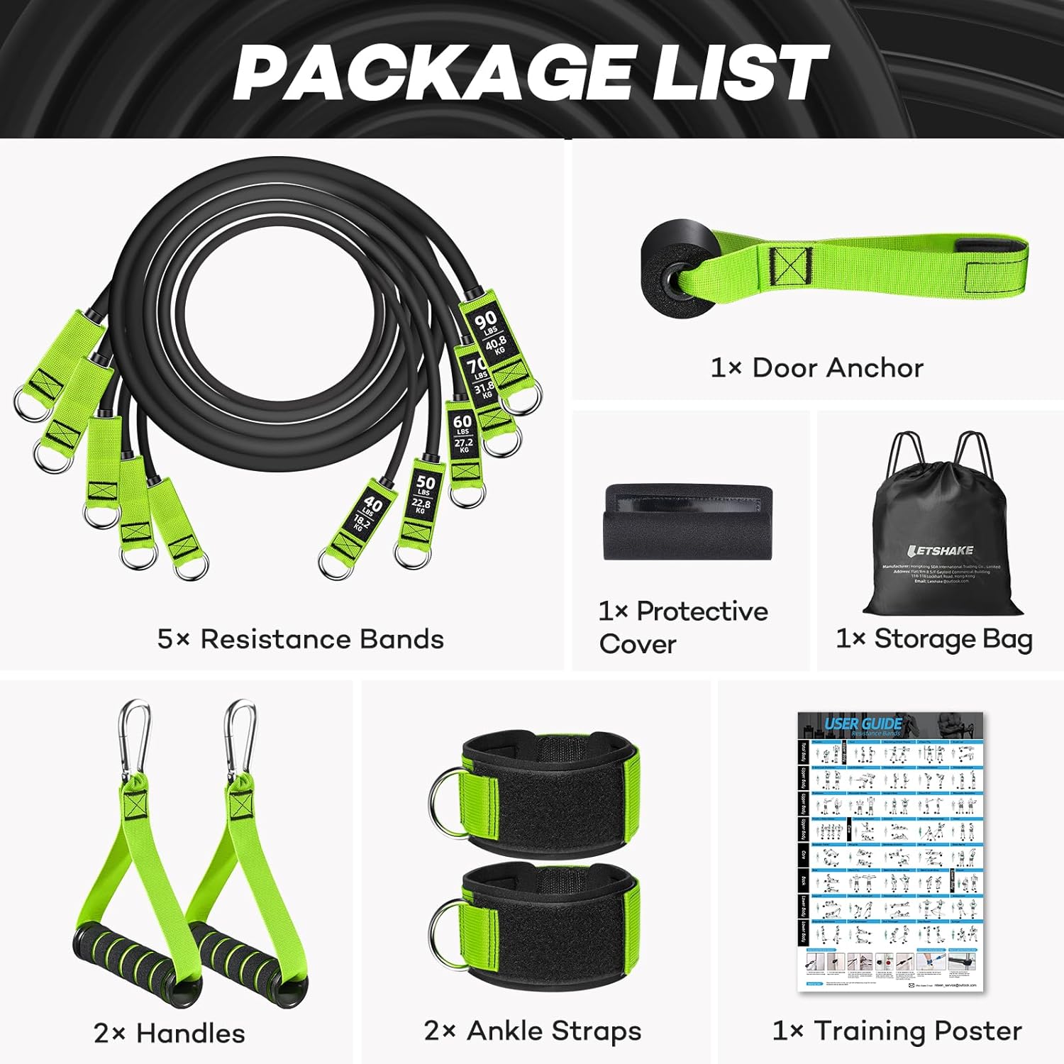 Bandas de resistencia, Bandas de ejercicio pesadas para entrenar, Bandas de entrenamiento con manijas, Bandas de estiramiento para hombres, Bandas de fitness para entrenamientos en casa, Entrenamiento muscular, Fuerza, Delgado, Yoga