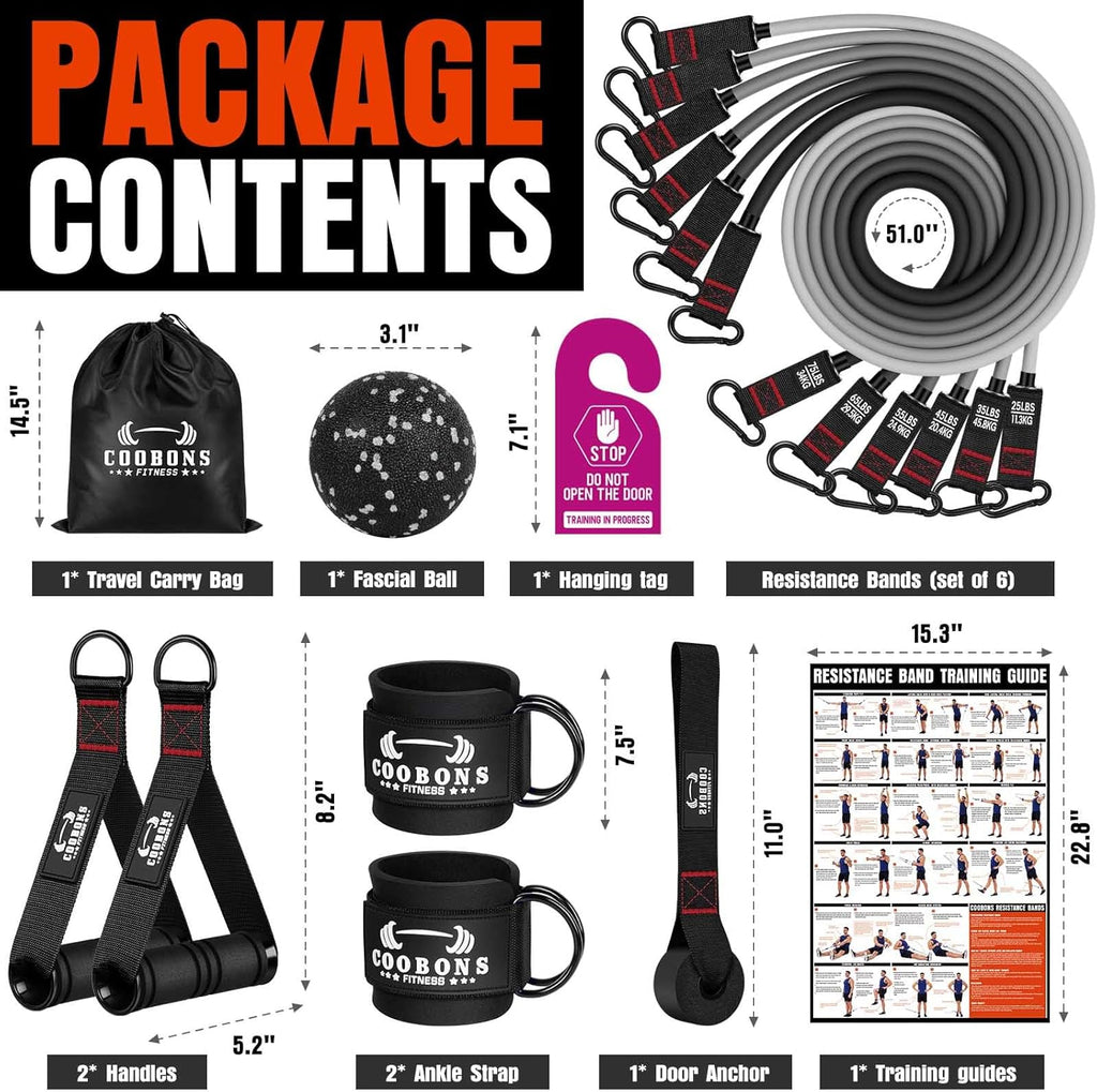 Bandas de resistencia pesadas para el entrenamiento, Bandas de ejercicio de 300LBS con manijas, Bandas de entrenamiento para hombres, Equipo de gimnasio en el hogar, Equipo de entrenamiento muscular, Equipo de entrenamiento de peso, Yoga