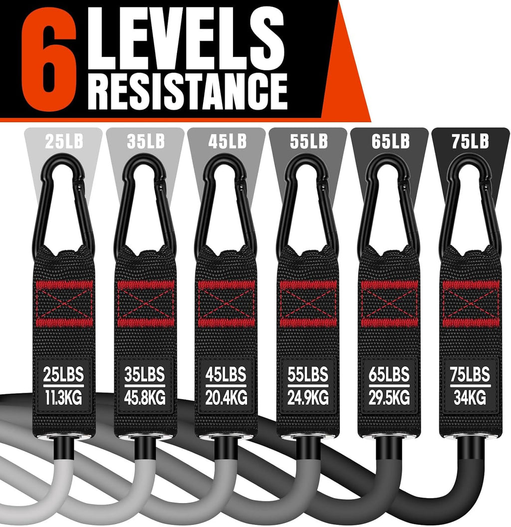 Bandas de resistencia pesadas para el entrenamiento, Bandas de ejercicio de 300LBS con manijas, Bandas de entrenamiento para hombres, Equipo de gimnasio en el hogar, Equipo de entrenamiento muscular, Equipo de entrenamiento de peso, Yoga